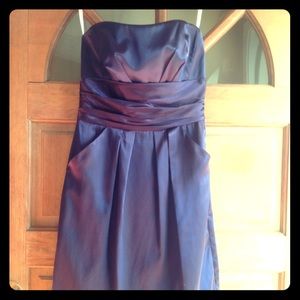 David's Bridal Plum Dress